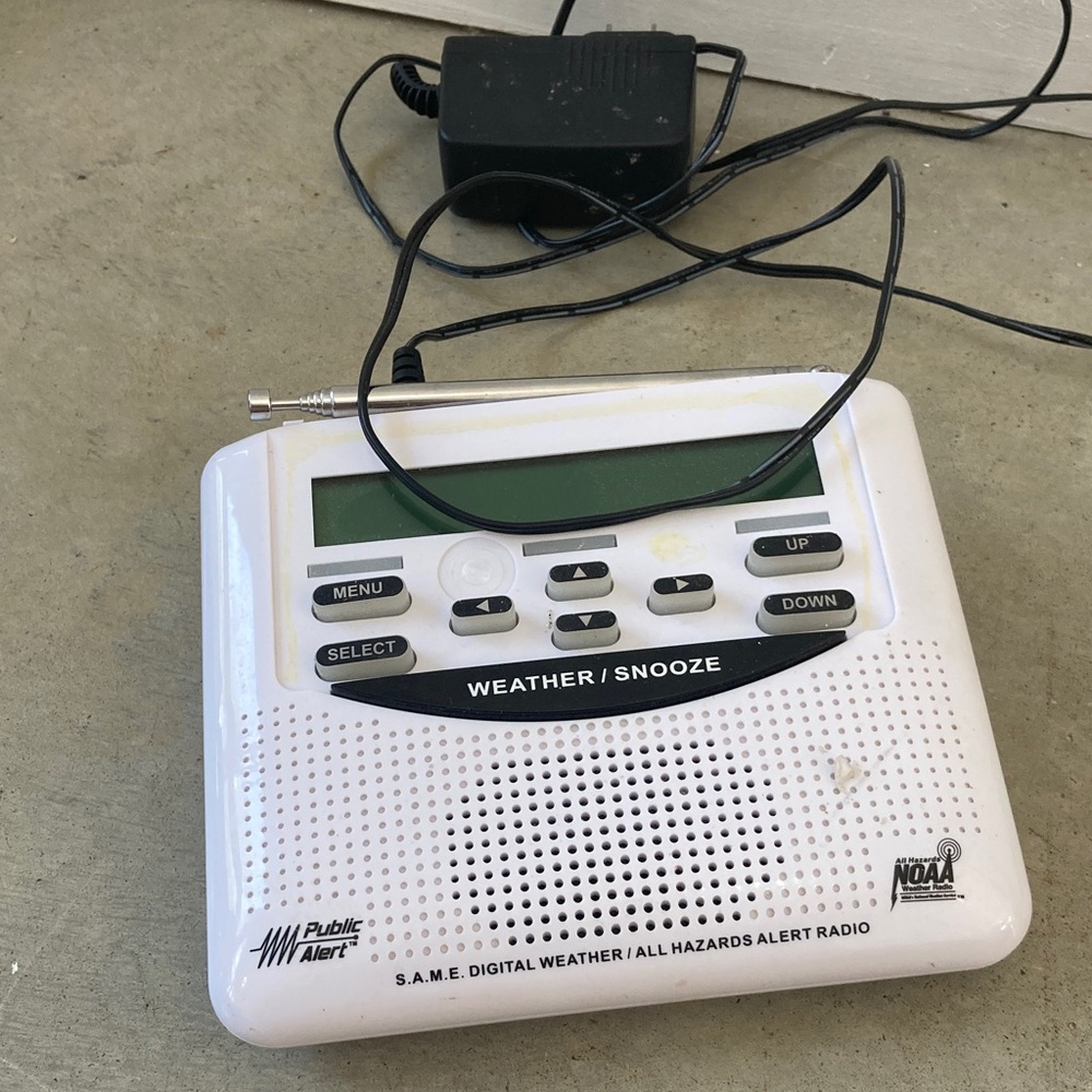 Midland Weather Radio. Works perfectly. Not used. Was a gift.